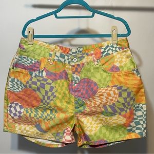 Colorful Ragged Priest Shorts